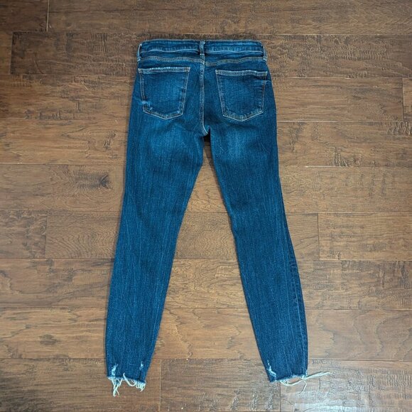 Zara Woman Premium Denim Distressed Skinny Jeans 6 - Picture 4 of 7